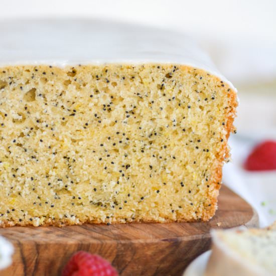 Vegan Lemon Poppyseed Cake - Recipe photo by earthly provisions