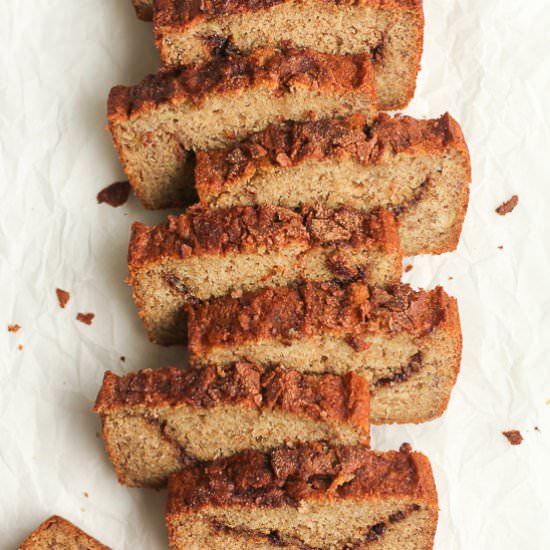 Cinnamon Swirl Banana Bread - Recipe photo by suebeehomemaker