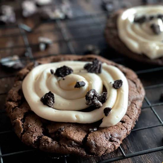 Chocolate Oreo Crumbl Cookies - Recipe photo by SundaySupper