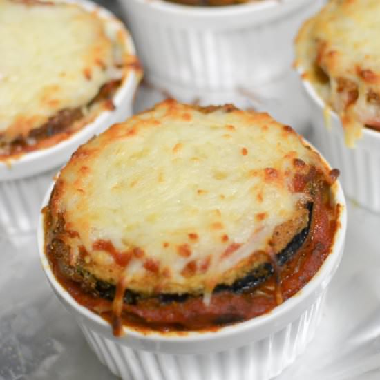 Layered Eggplant Parmigiana - Recipe photo by Marceats