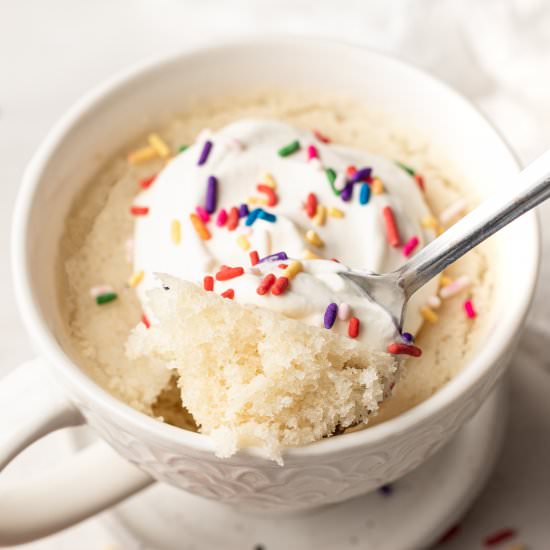 Vanilla Mug Cake - Recipe photo by pumpkinnspice