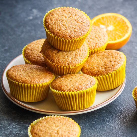 Orange Almond Muffins - Recipe photo by The Desserted Girl