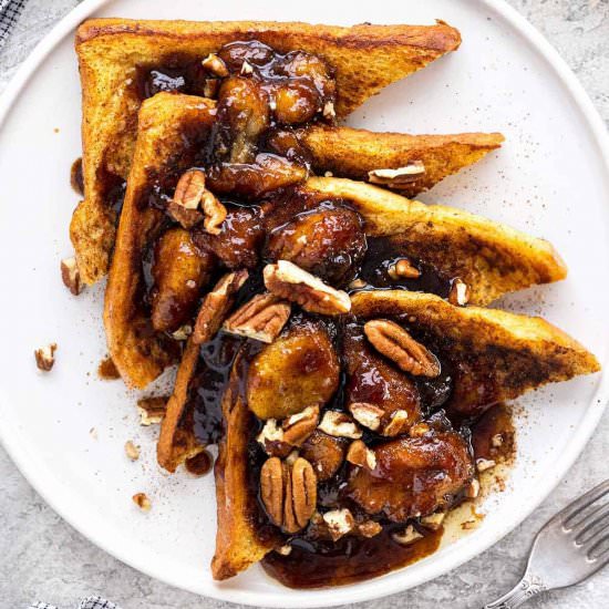 Bananas Foster French Toast - Recipe photo by Jessica Gavin