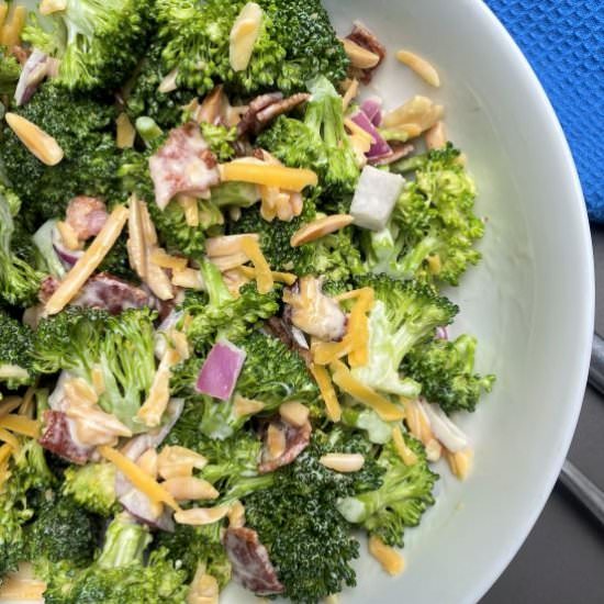 best keto broccoli salad - Recipe photo by lowcarbsimplified