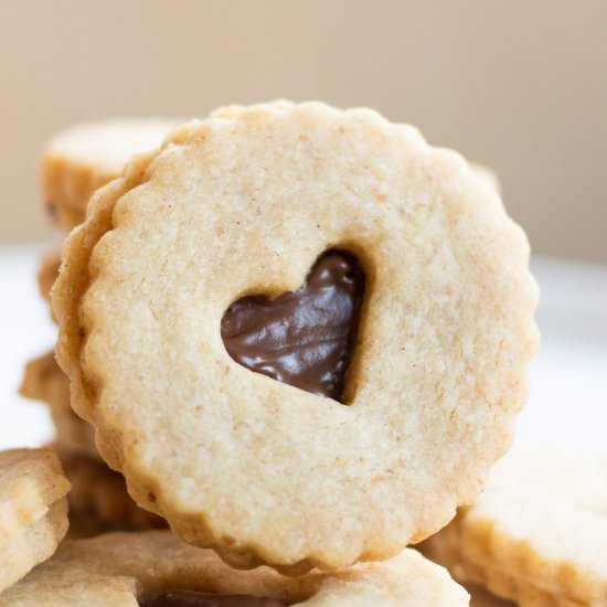 Nutella Linzer Cookies - Recipe photo by LifesLittleSweets