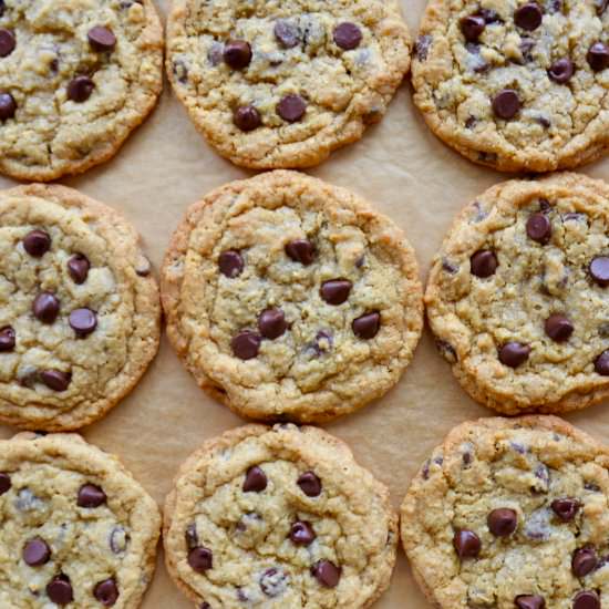 Oatmeal Chocolate Chip Cookies - Recipe photo by justataste