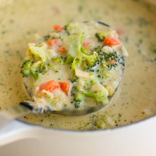 Broccoli Cheddar Soup - Recipe photo by Small Town Woman