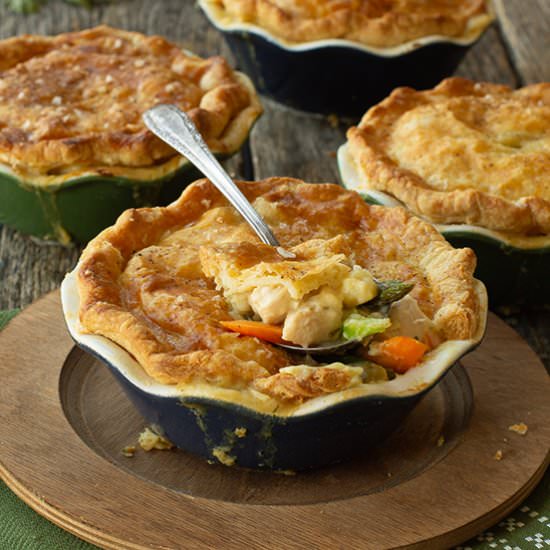Individual Chicken Pot Pies - Recipe photo by tenpoundcakecompany