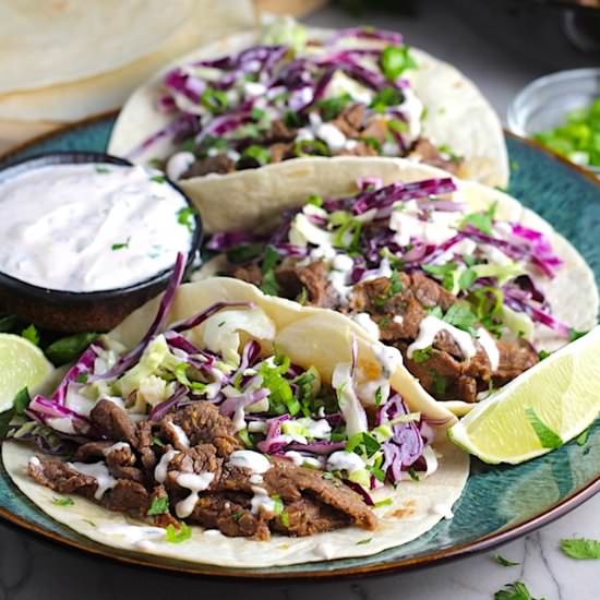 Korean Bulgogi Beef Tacos - Recipe photo by TalkingMeals