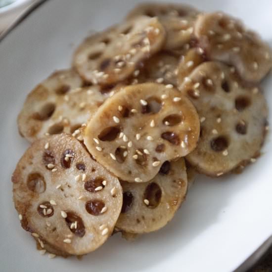 Sweet and sour lotus root - Recipe photo by foodmakesmehappy