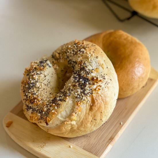 New York Sourdough Discard Bagels - Recipe photo by ThymefortheTable
