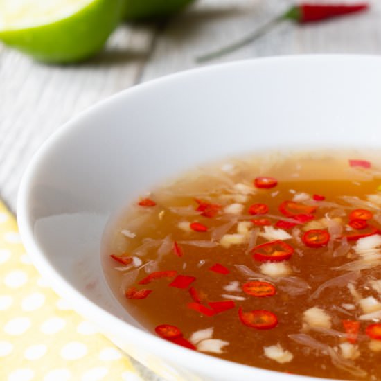 Nuoc Cham (Vietnamese Dipping Sauce - Recipe photo by For the Love of Cooking