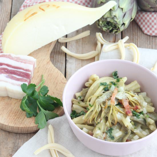 pasta with artichokes - Recipe photo by lericettediluci