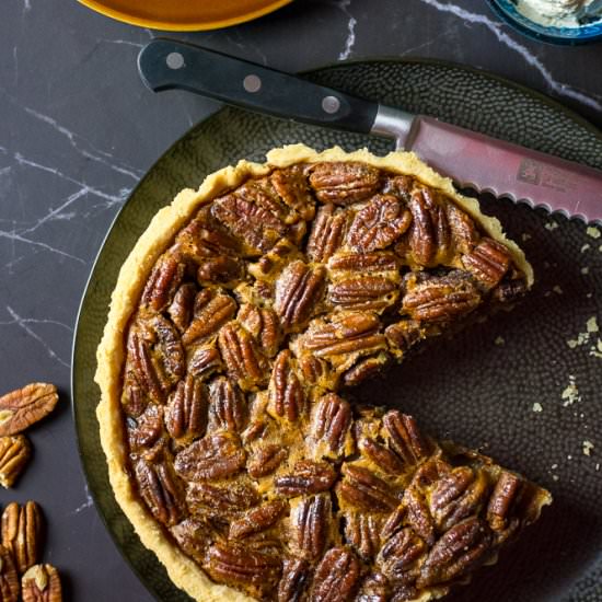 Brandy Pecan Pie - Recipe photo by somebodyfeedseb