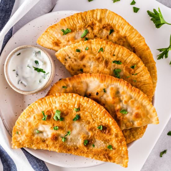 Chebureki with Meat Filling - Recipe photo by allweeat