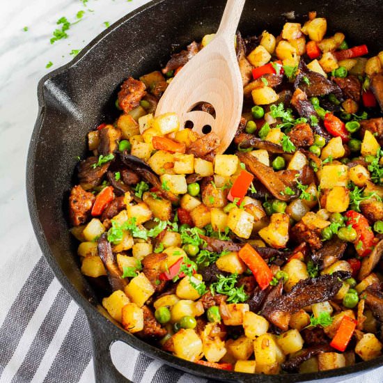 Hearty Vegan Breakfast Hash - Recipe photo by MyPurePlants