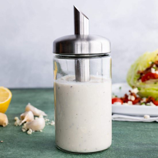 Homemade Blue Cheese Dressing - Recipe photo by wholefully