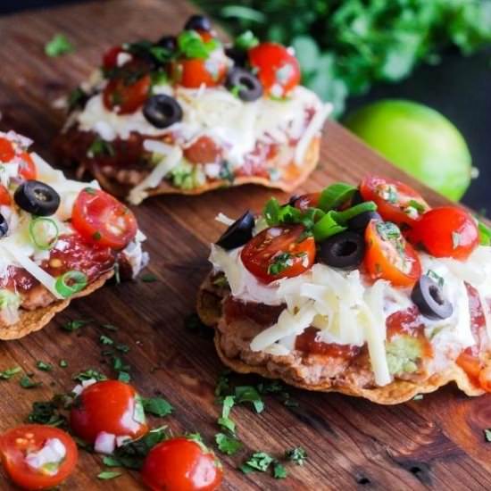 7-Layer Tostadas - Recipe photo by taoofspice