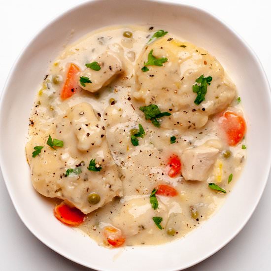 Bisquick Chicken and Dumplings - Recipe photo by KeyToMyLime