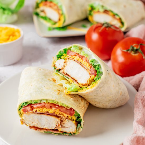 15 Minute Chicken Bacon Ranch Wrap - Recipe photo by CallMePMc
