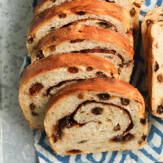 Cinnamon Raisin Sourdough Bread - Recipe photo by suebeehomemaker