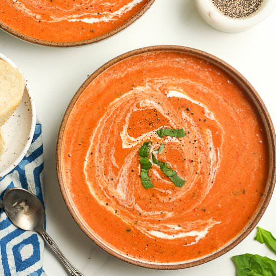 Creamy Tomato Bisque - Recipe photo by suebeehomemaker