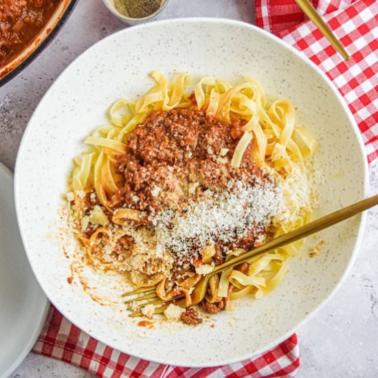 Bolognese Sauce - Recipe photo by Annikaeats