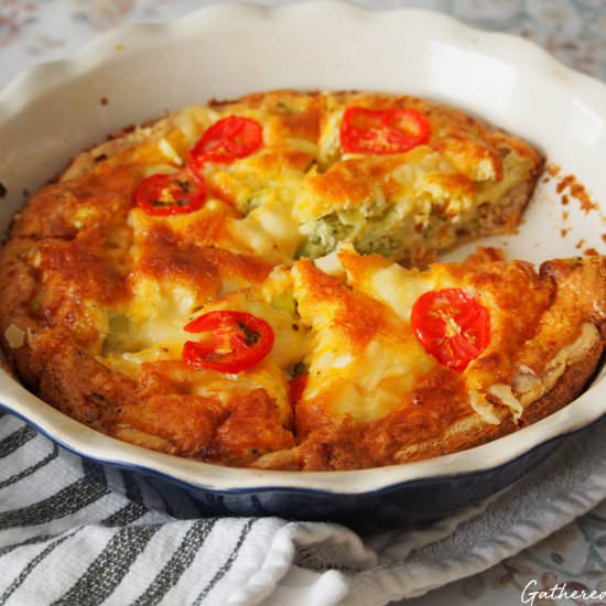 Broccoli Quiche – The Best Quiche! - Recipe photo by Gathered In The Kitchen
