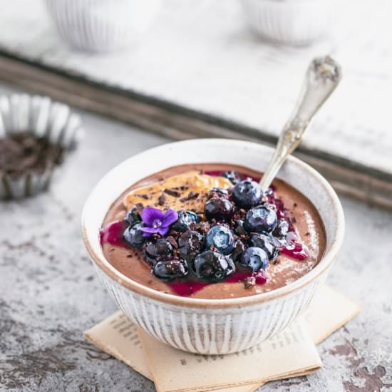 Sweet Potato Chocolate Oats - Recipe photo by RainbowInMyKitchen