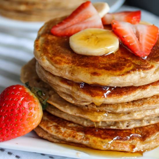 Protein Packed Pancakes - Recipe photo by simplyscrumptiouseats