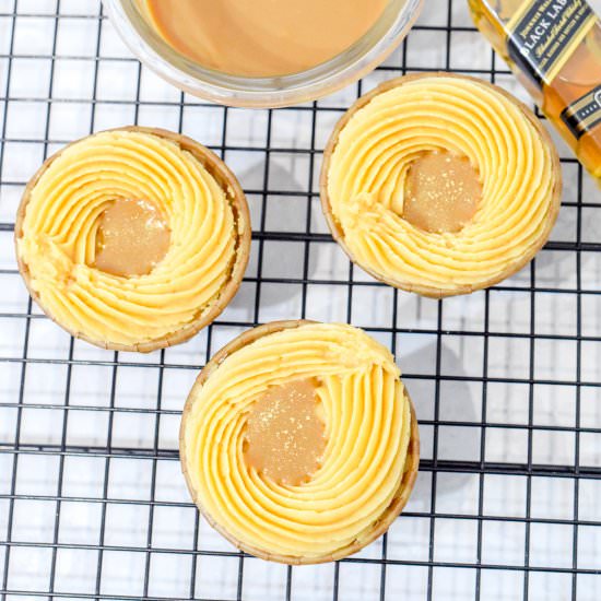 Salted Caramel Whiskey Cupcakes - Recipe photo by Sweet Mouth Joy