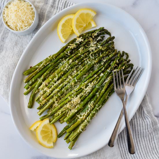 Air Fryer Parmesan Asparagus - Recipe photo by freshapron