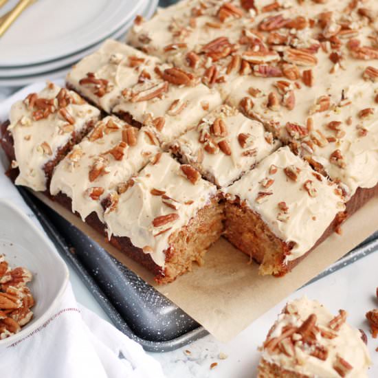 Carrot Sheet Cake with Dulce de Lec - Recipe photo by Ereese