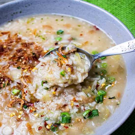 Quick & Easy Vegan Congee - Recipe photo by Absolute Foodie
