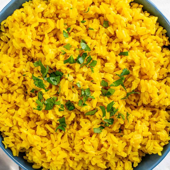 Yellow Turmeric Rice - Recipe photo by tastythriftytimely