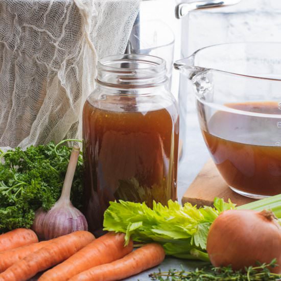 How to Make Beef Stock - Recipe photo by dishnthekitchen