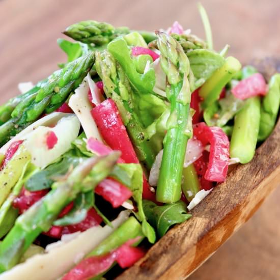 Parmesan Asparagus Salad - Recipe photo by cookingontheweekends
