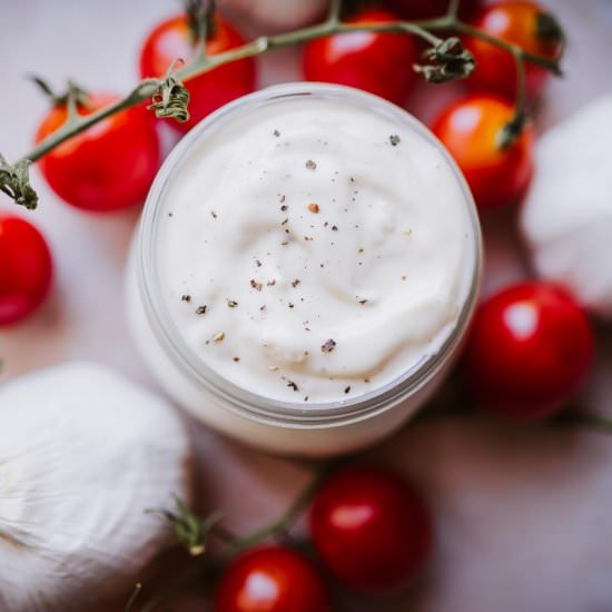 5-Minute Pizza Aioli - Recipe photo by moon and spoon and yum.