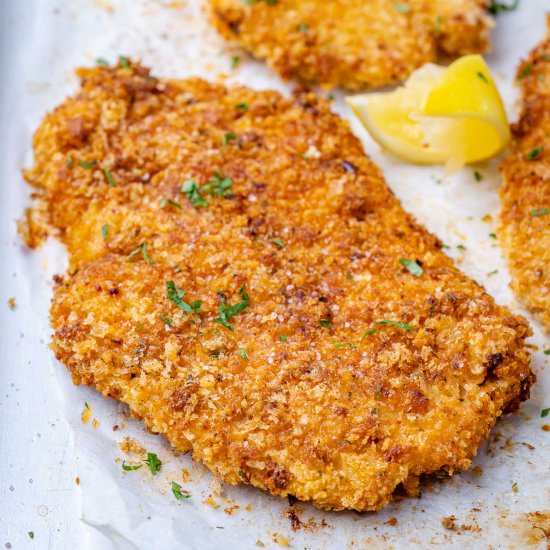 BAKED PARMESAN CRUSTED CHICKEN - Recipe photo by healthyfitnessmeals