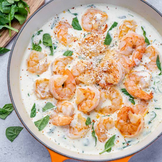 EASY KETO SHRIMP SKILLET - Recipe photo by healthyfitnessmeals