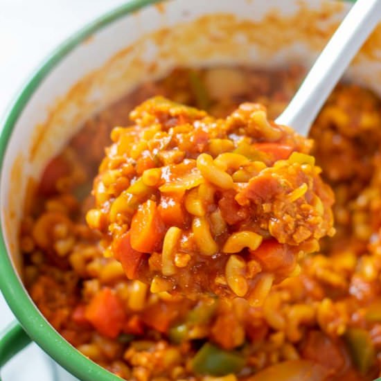 American Goulash - Recipe photo by contentednesscooking