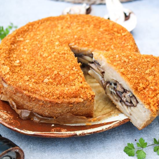 Cauliflower and Mushroom Pie - Recipe photo by aVegTasteFromAtoZ
