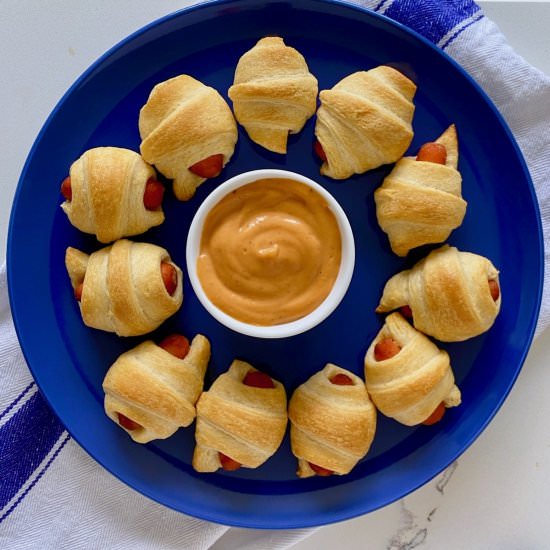 Baby Carrot Pigs In A Blanket - Recipe photo by goodgriefcook