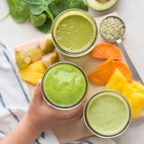 How to make ANY Green Smoothies - Recipe photo by mjandhungryman