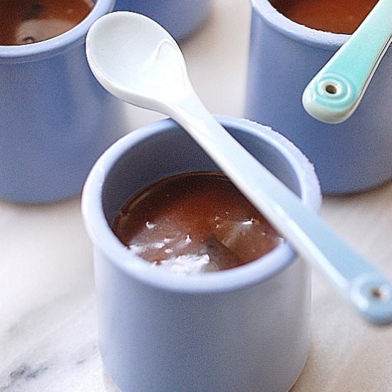 Alice Medrich's chocolate pudding - Recipe photo by evabakes