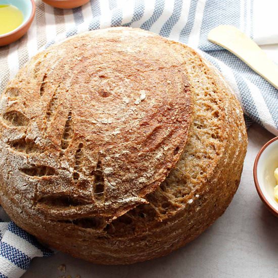 7-Inch Sourdough Boule (GF/V) - Recipe photo by fresh is real