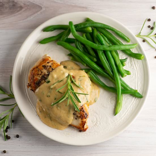 Rosemary Peppercorn Chicken! - Recipe photo by Framed Cooks