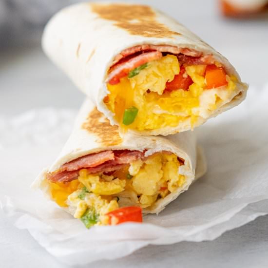 Frozen Breakfast Burritos - Recipe photo by MeganVsKitchen