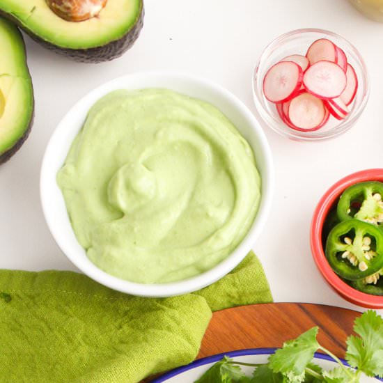 Avocado Crema with Lime - Recipe photo by fANNEtastic food
