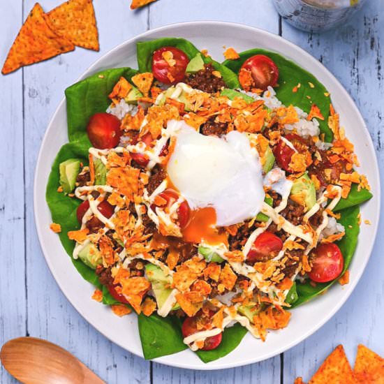 Okinawa Style Taco Rice (Takoraisu) - Recipe photo by Sudachi Recipes